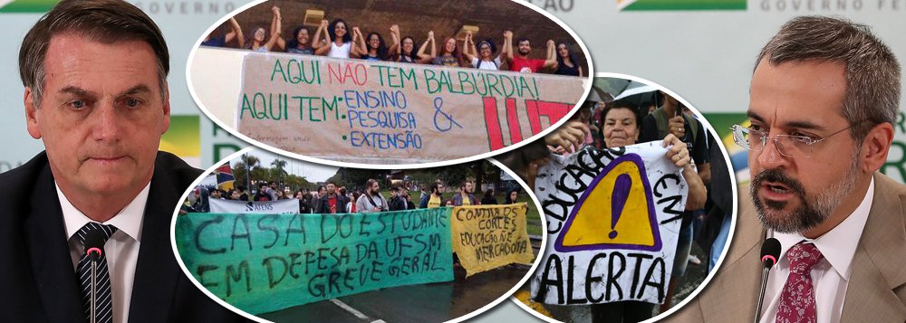 Com medo de novos protestos, governo Bolsonaro vai liberar recursos para a educação