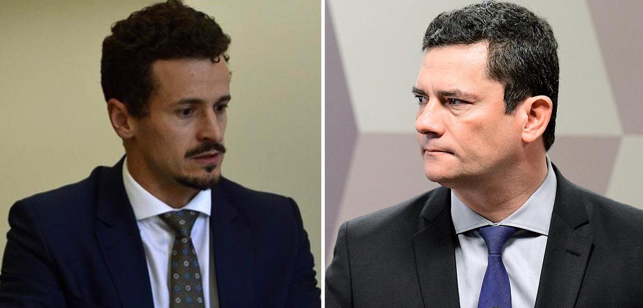 Roberson Pozzobon e Sergio Moro (Foto: Ascom/MPF | Senado) Roberson Pozzobon e Sergio Moro