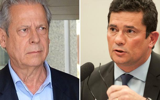 José Dirceu e Sérgio Moro