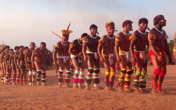 Festividades de povos do Xingu.