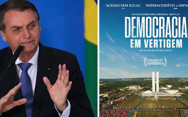 Bolsonaro criticando o filme brasileiro indicado ao Oscar.