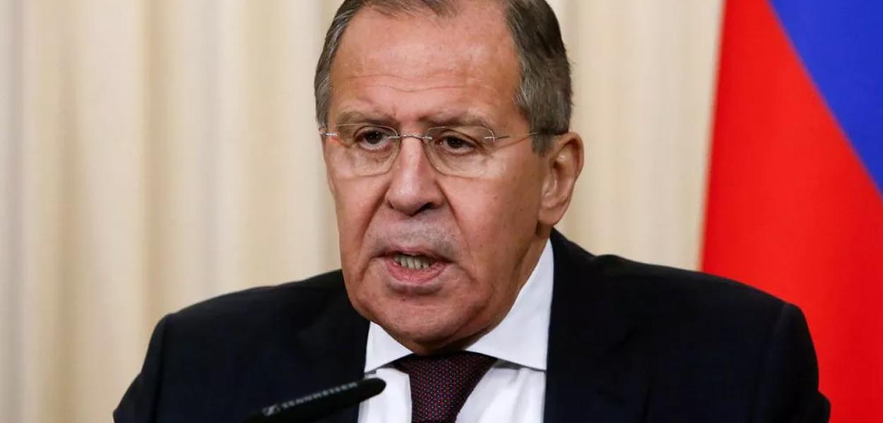 O ministro interino das Relações Exteriores da Rússia Sergei Lavrov.