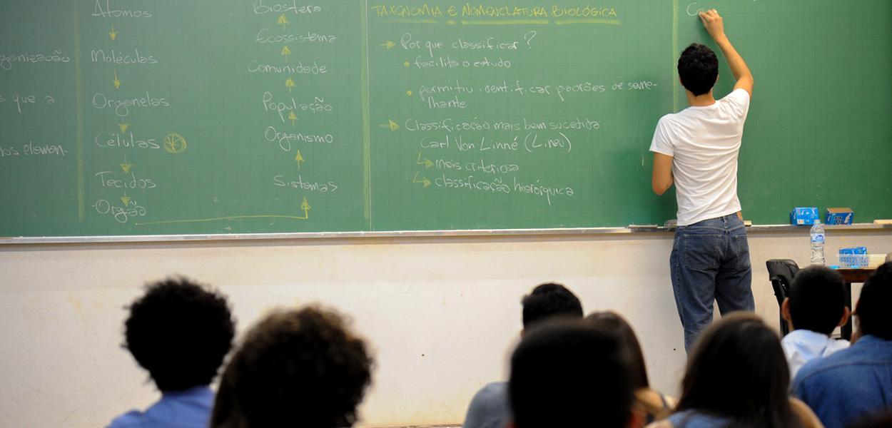 Professor em sala de aula