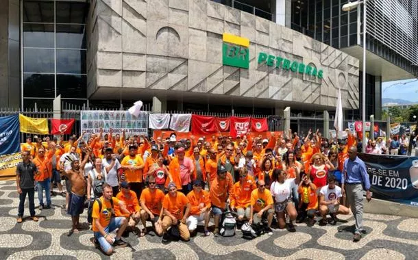 Petroleiros em greve