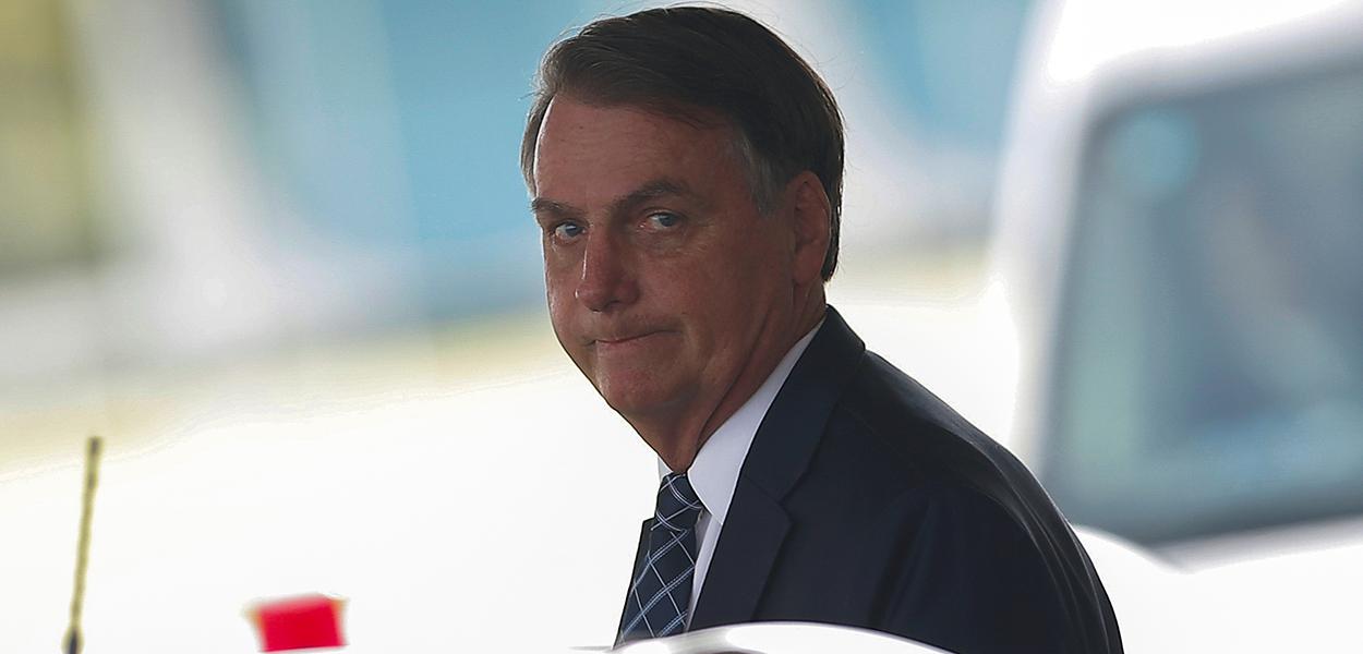 Jair Bolsonaro deixa Palácio da Alvorada (Foto: REUTERS/Adriano Machado)