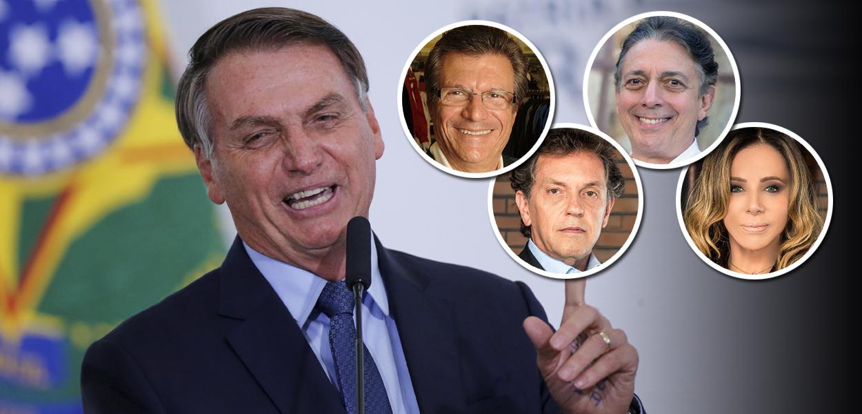 Jair Bolsonaro, Sebastião Bomfim, João Appolinário, Afrânio Barreira e Cris Arcangeli