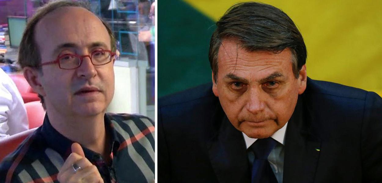 Reinaldo Azevedo e Jair Bolsonaro