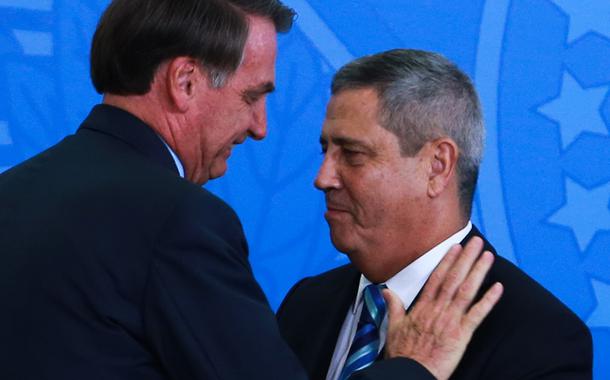 Jair Bolsonaro e Walter Souza Braga Netto