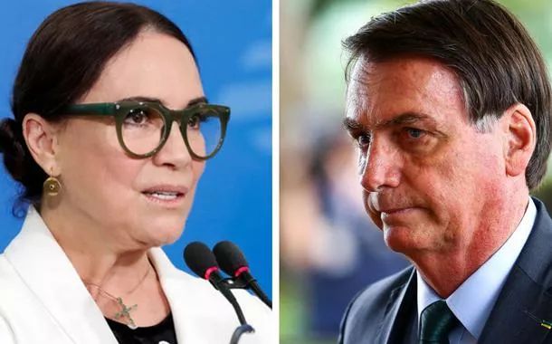 Regina Duarte e Jair Bolsonaro