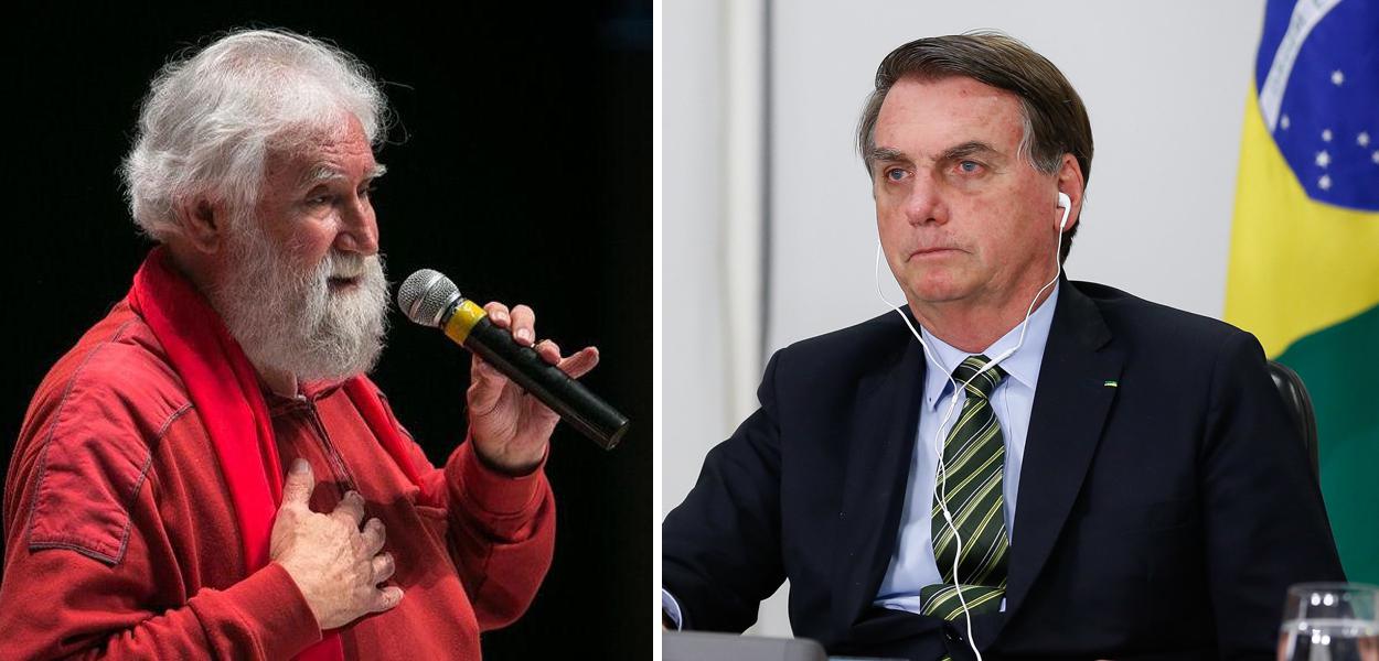 Leonardo Boff e Jair Bolsonaro