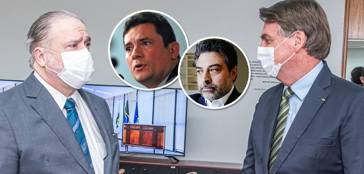 Augusto Aras, Sérgio Moro, Tacla Duran e Jair Bolsonaro (Foto: MPF | Reuters | Reprodução) Augusto Aras, Sérgio Moro, Tacla Duran e Jair Bolsonaro