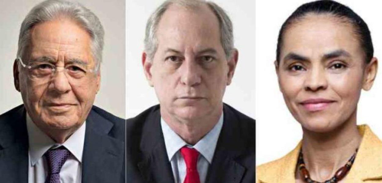 FHC Ciro e Marina figurinhas carimbadas tentam um boca a boca