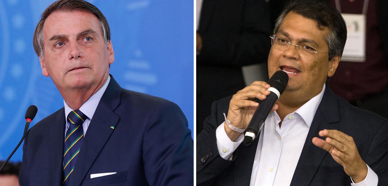 Jair Bolsonaro e Flávio Dino