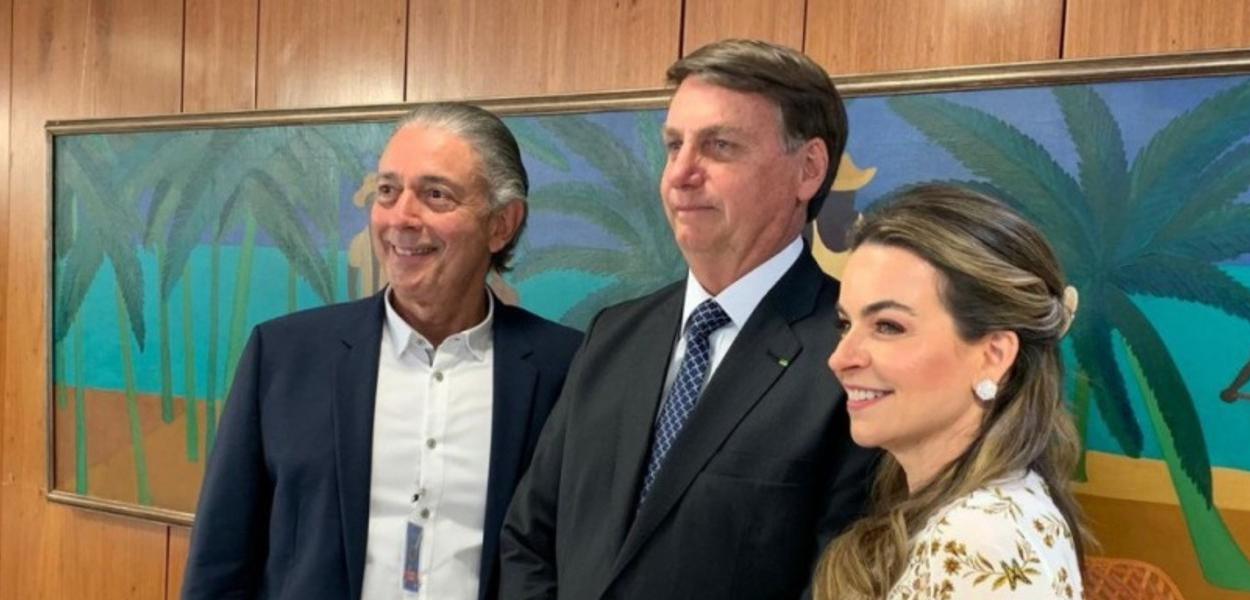 Afrânio Barreira, Jair Bolsonaro e Daniela Barreira