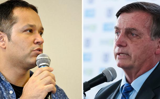Leonardo Stoppa e Jair Bolsonaro