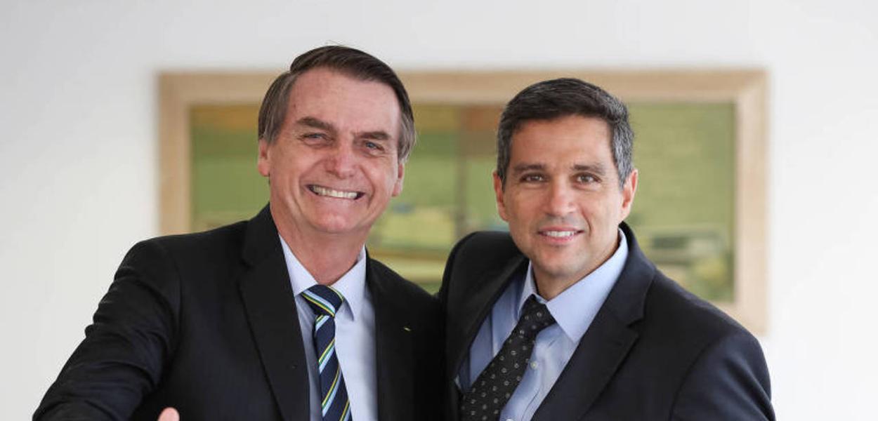 Jair Bolsonaro, ex-ocupante do Planatlo (à esq.), e Roberto Campos Neto, atual presidente do Banco Central (à dir.)