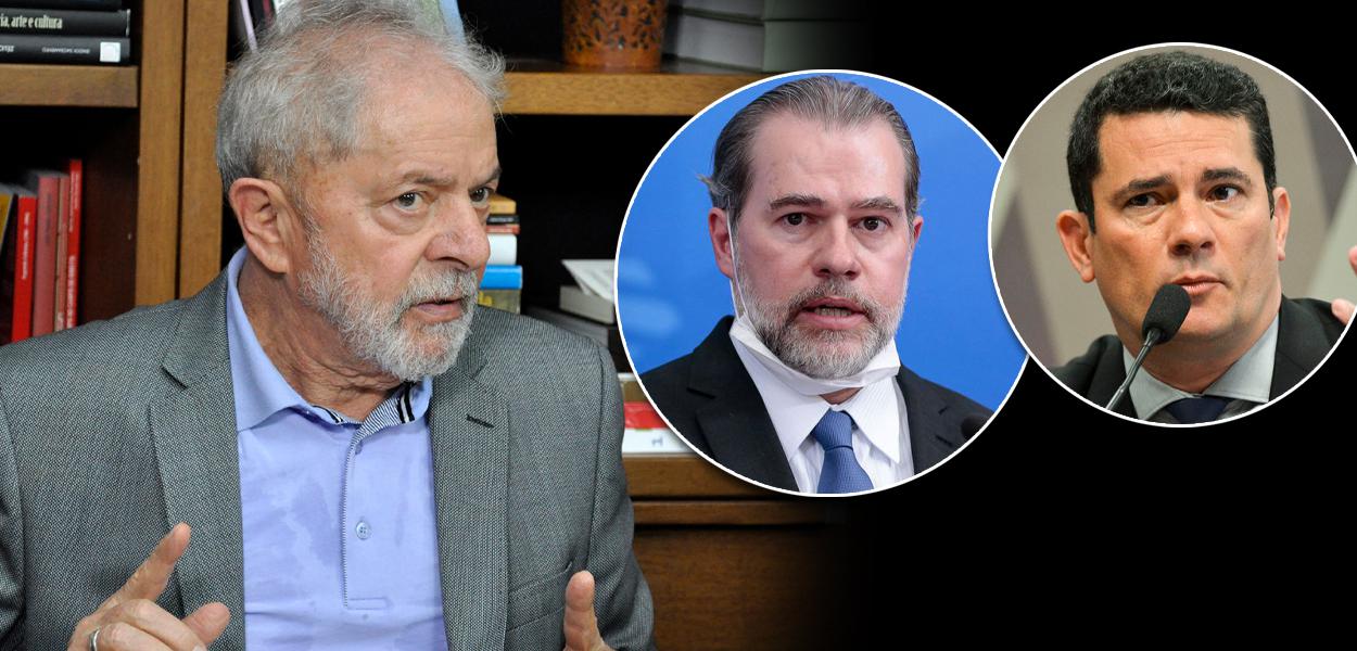 Lula, Dias Toffoli e Sergio Moro