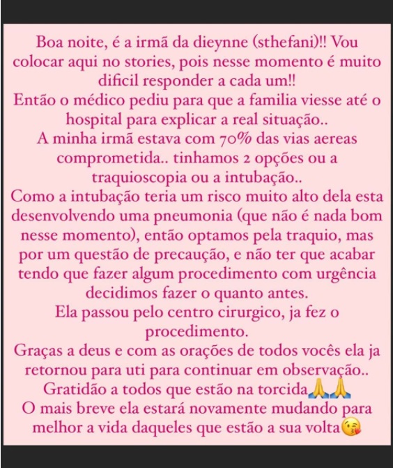 postagem irma de medica