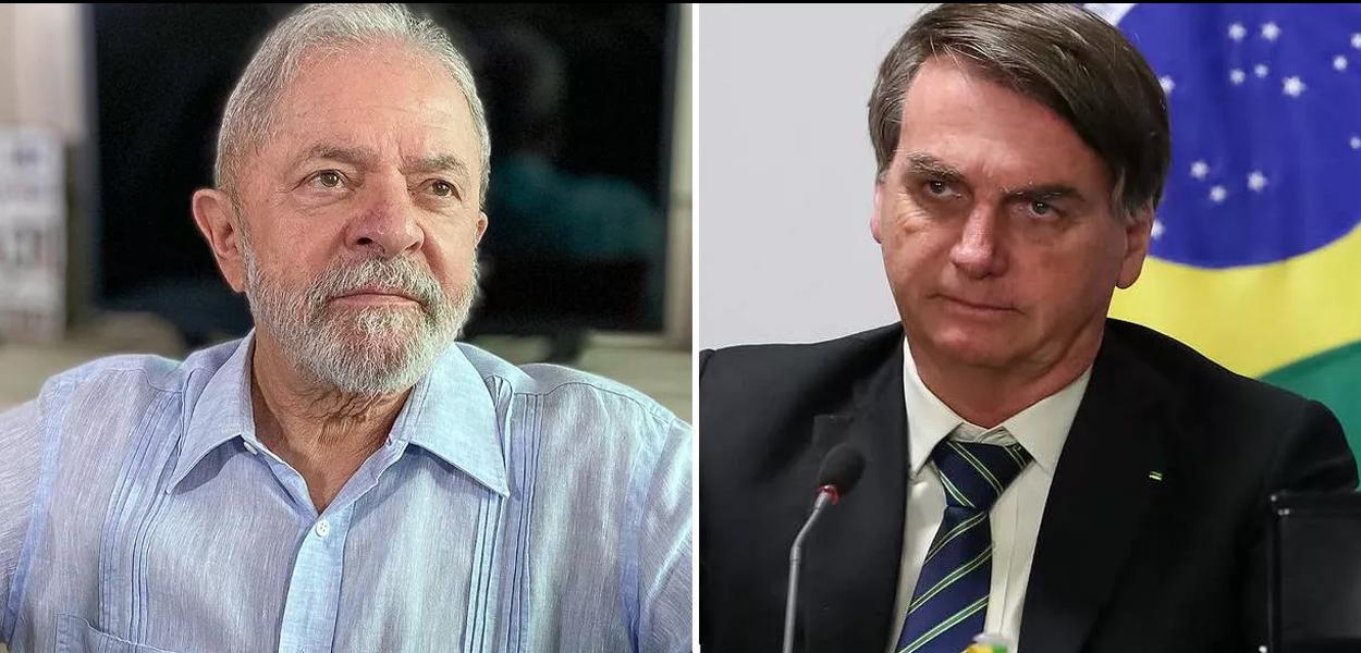 Lula e Bolsonaro.