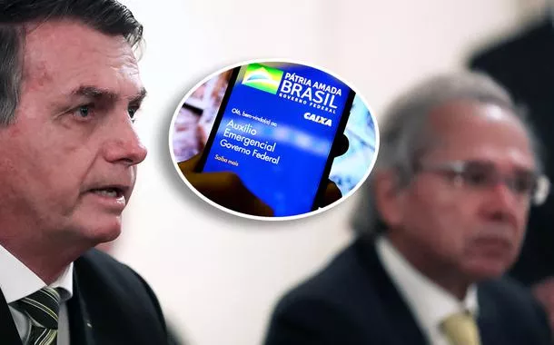 Jair Bolsonaro com Paulo Guedes