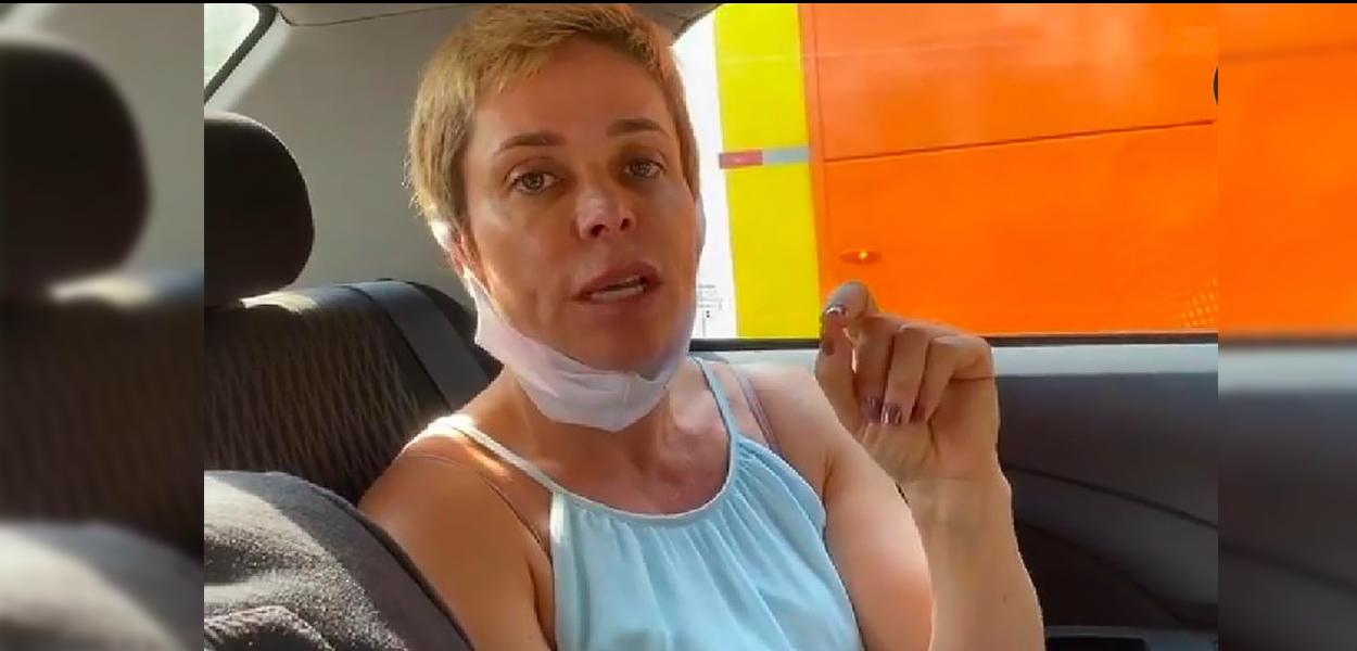 Ex- deputada Cristiane Brasil a caminho da polícia nesta sexta-feira (11).