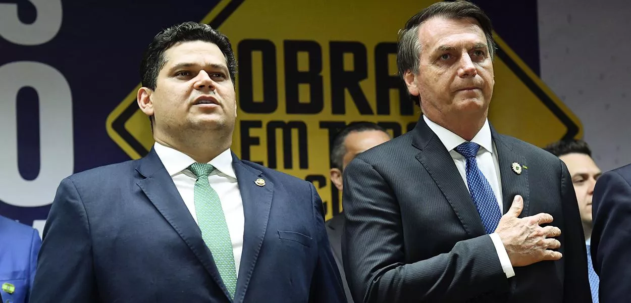 Davi Alcolumbre e Jair Bolsonaro