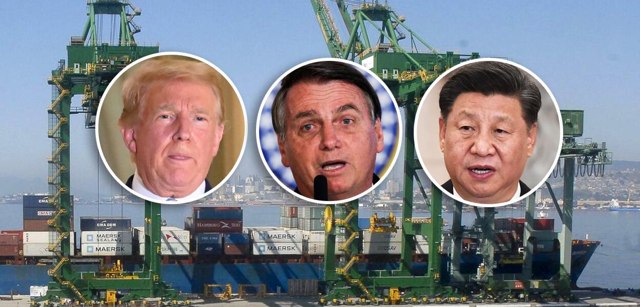 Trump, Bolsonaro e Xi Jinping