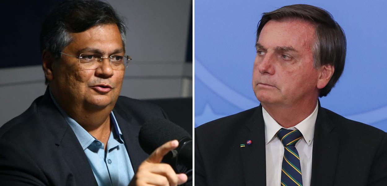 Flávio Dino e Jair Bolsonaro