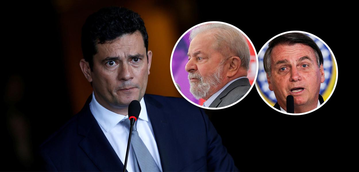 Sergio Moro, Lula e Jair Bolsonaro (Foto: Reuters | Ricardo Stuckert) Sergio Moro, Lula e Jair Bolsonaro