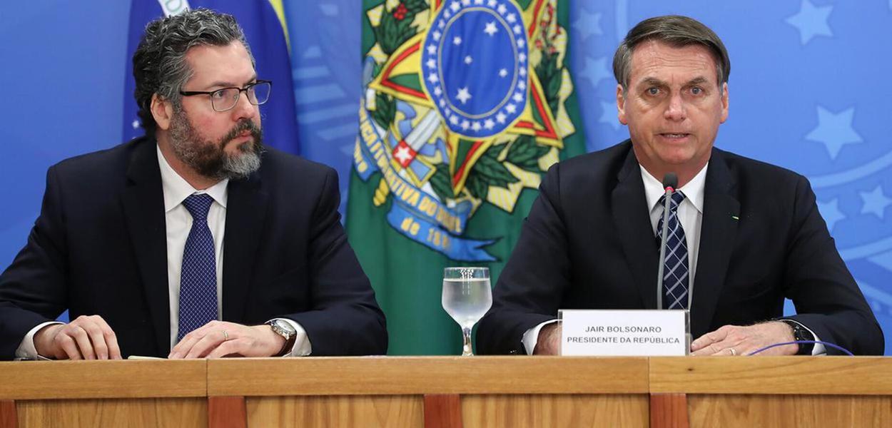 Ernesto Araújo e Bolsonaro