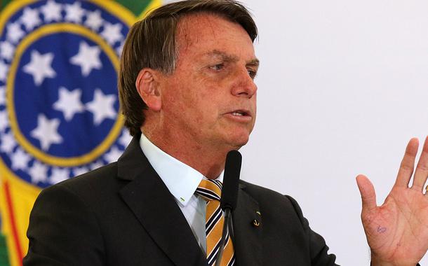 O presidente Jair Bolsonaro, participa do lançamento da retomada do turismo no Palácio do Planalto.  10/11/2020