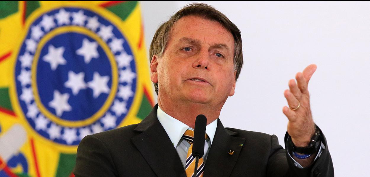 O presidente Jair Bolsonaro, participa do lançamento da retomada do turismo no Palácio do Planalto. 10/11/2020
