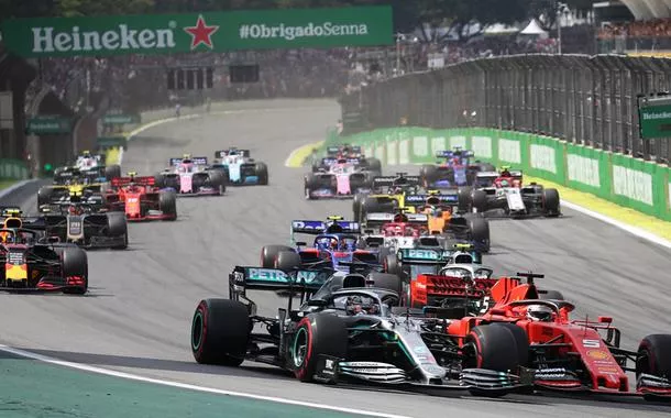 Corrida de F1 no Autódromo de Interlagos, em 2019