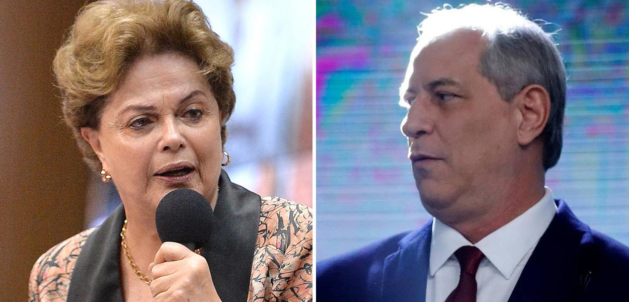 Dilma diz que Ciro se tornou variante de Bolsonaro com o mesmo