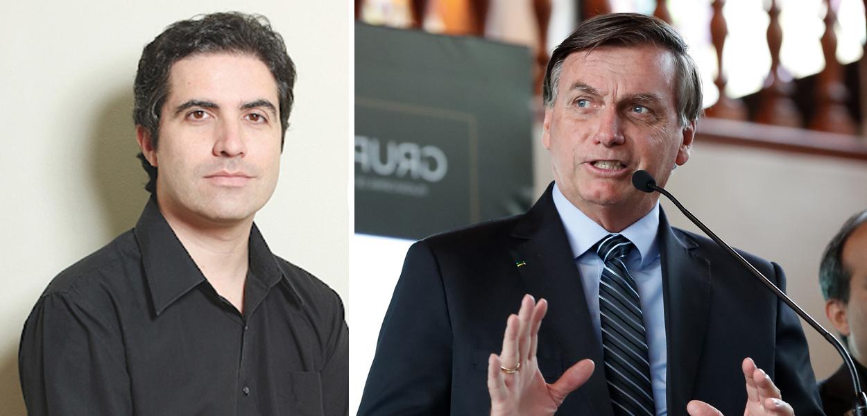 Bernardo Mello Franco e Jair Bolsonaro