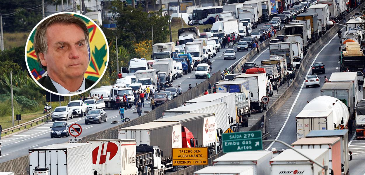 Bolsonaro e greve dos caminhoneiros em maio de 2018