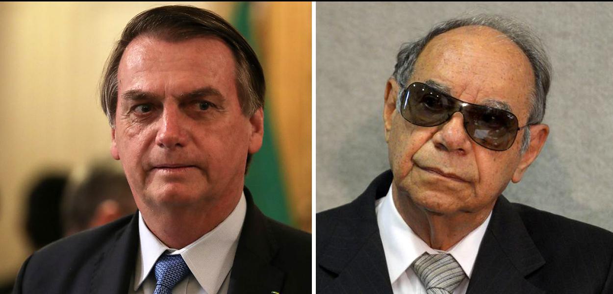 Jair Bolsonaro (à esq.) e o coronel Ustra