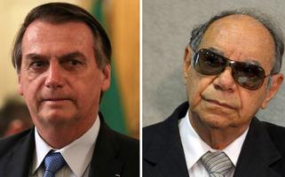 Jair Bolsonaro (à esq.) e o coronel Ustra