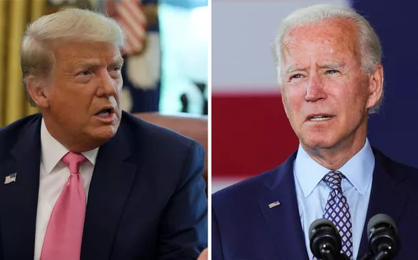 Trump lidera com 6 pontos de vantagem sobre Biden na disputa pela presidência dos EUA, diz pesquisa