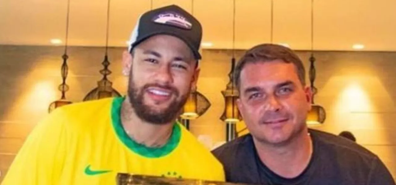 Neymar Jr. e Flávio Bolsonaro