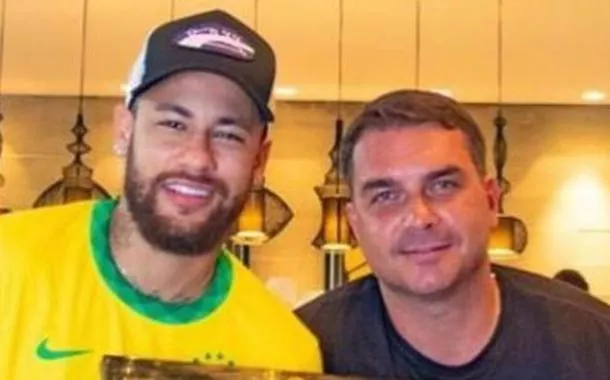 Neymar Jr. e Flávio Bolsonaro