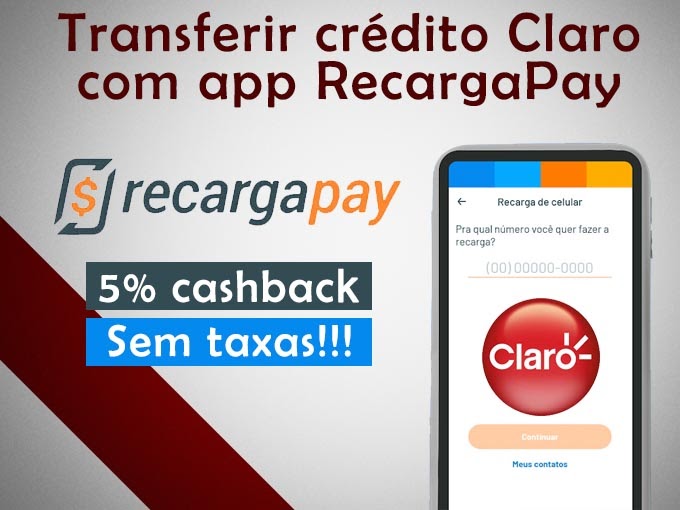 Transferir crédito Claro com app RecargaPay