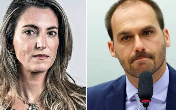 Eduardo Bolsonaro tem quase R$ 90 mil penhorados por danos morais contra Patrícia Campos Mello