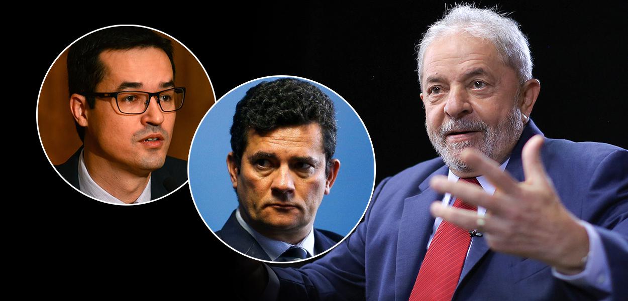 Deltan Dallagnol, Sérgio Moro e o ex-presidente Luiz Inácio Lula da Silva