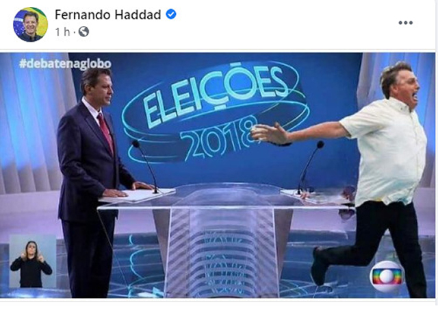 meme - haddad - Bolsonaro - eleições