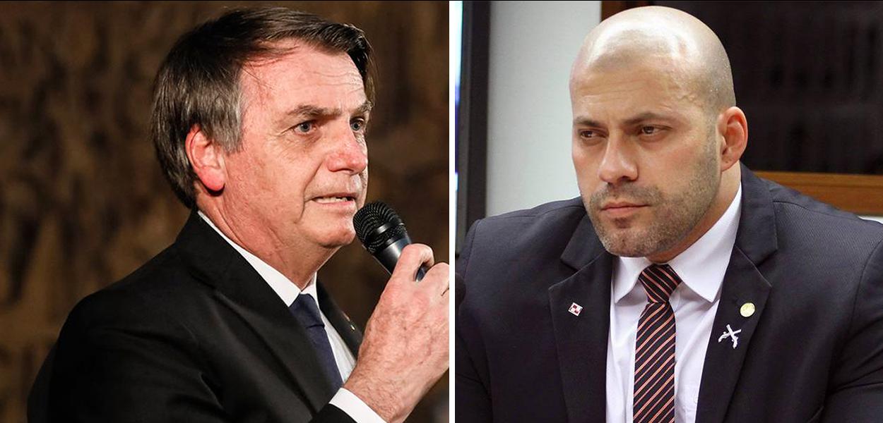 Jair Bolsonaro e Daniel Silveira (Foto: Agência Brasil) Jair Bolsonaro e Daniel Silveira