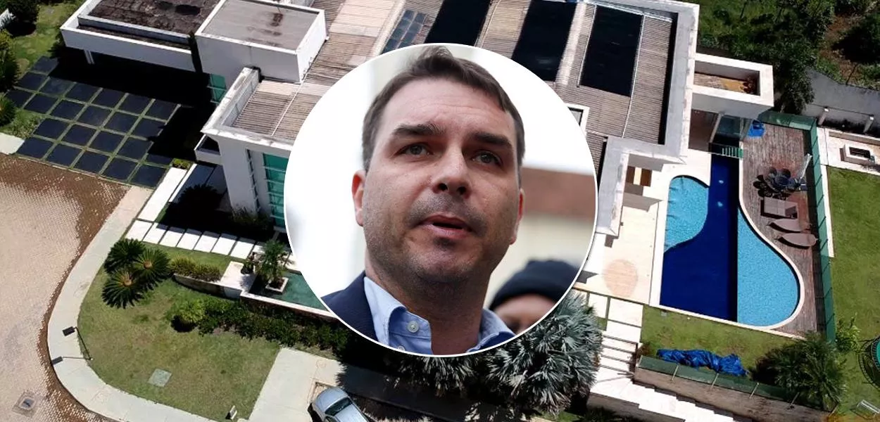 Flávio Bolsonaro e sua mansão em Brasília