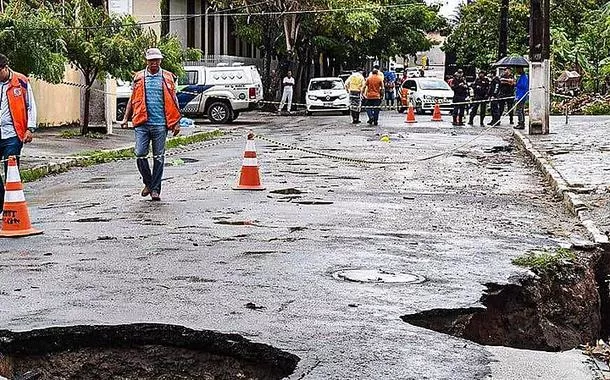 Bairros de Maceió sob risco de afundamento