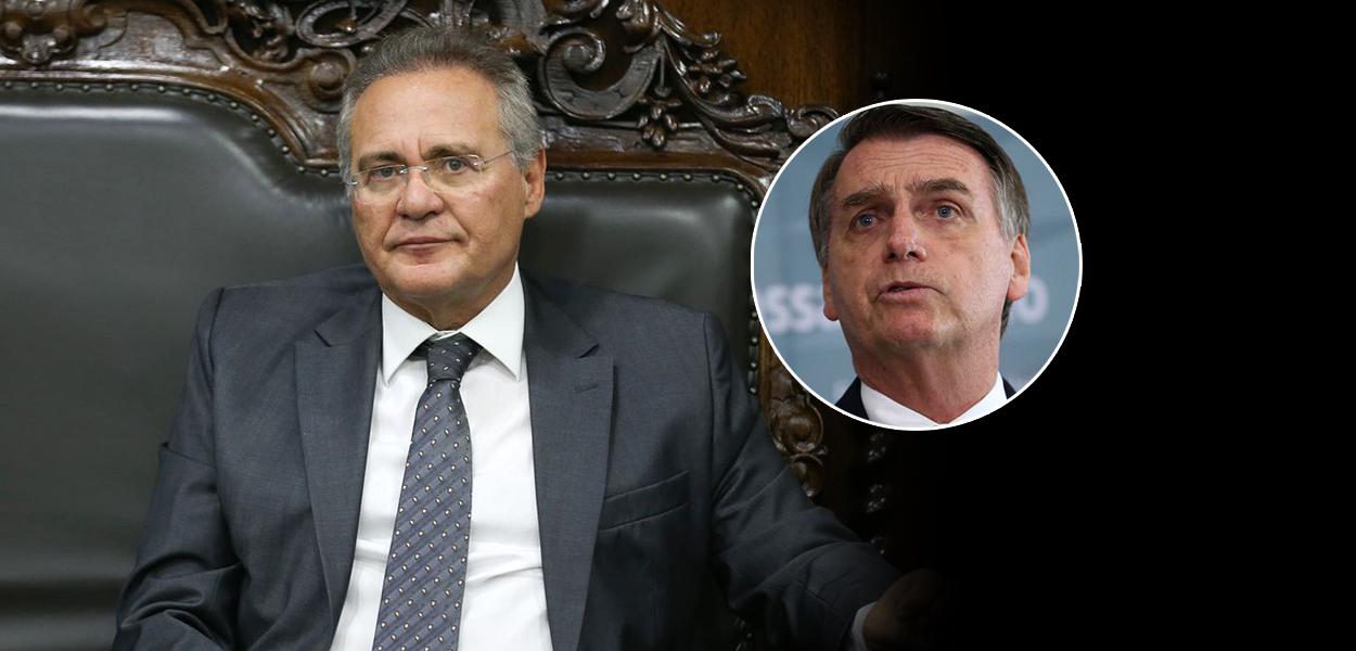 Renan Calheiros e Bolsonaro