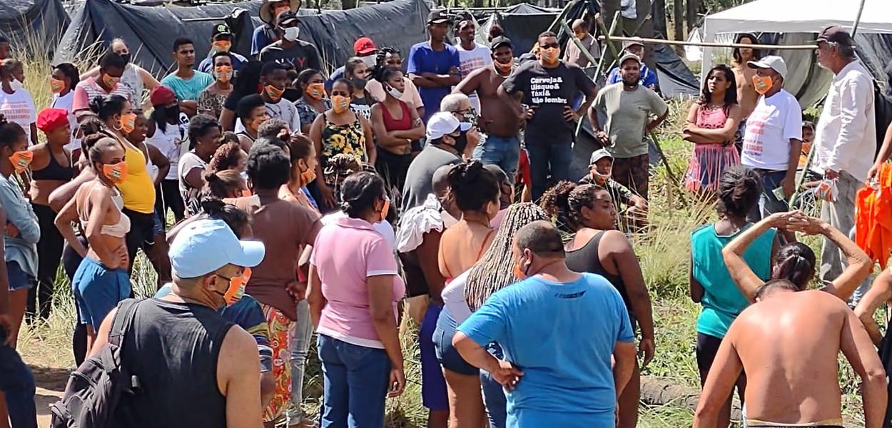 Ocupação em área da Petrobras em Itaguaí (foto: Movimento do Povo)